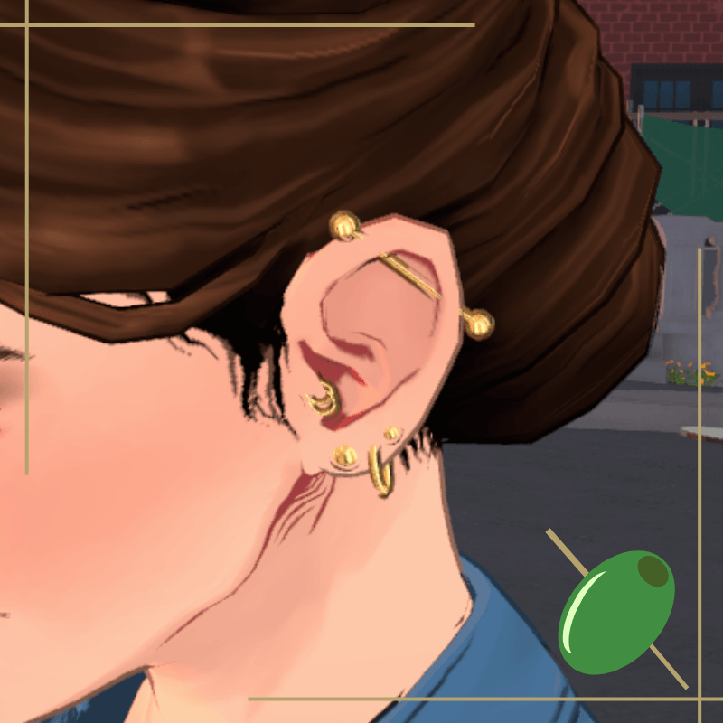 Lana Bar Ear Piercings